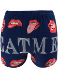 Summer Women's Tight-Fit Stretch Casual Print Shorts