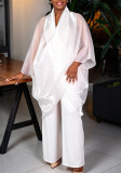 Women's African Loose Top & Wide Leg Pants Two-Piece Formal Party Wedding Set
