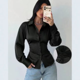 Women Lace-Up Shirt