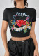 Women Printed T-Shirt Top