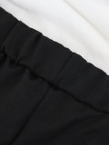 Summer Women's Casual Solid Color Elastic Waist Shorts
