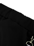 Women's Streetwear Cargo Letter Stand Collar Zip Jacket and Jogger Pants Two-Piece Set
