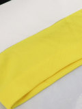 Summer Women's Casual Color Block Short Sleeve T-Shirt and Drawstring Shorts Two-Piece Set