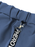 Women's Streetwear Cargo Letter Stand Collar Zip Jacket and Jogger Pants Two-Piece Set