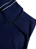 Women's Casual Sport Long Sleeve Zip Jacket and High Waist Mini Skirt Two-Piece Set
