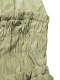 Summer Women's Sexy Holiday Halter Neck Deep V Low Back Split Elastic Waist Maxi Dress