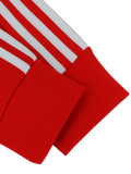 Women's Streetwear Sport Side Stripe Long Sleeve Zip Top and Wide Leg Pants Two-Piece Set