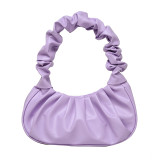 Women Ruched Cloud Bag French Shoulder Handbag