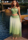 Women Gradient Halter Sleeveless Backless Top & Skirt Two-Piece Set