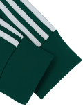 Women's Streetwear Sport Side Stripe Long Sleeve Zip Top and Wide Leg Pants Two-Piece Set