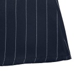 Women Summer Elegant Round Neck Tie Waist Striped Dress