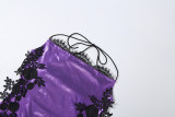 Women Summer Sexy Halter Lace Patchwork Slit Dress