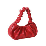 Women Ruched Cloud Bag French Shoulder Handbag