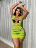 Women Temptation Hollow Sleeveless Rhinestone Sexy Lingerie