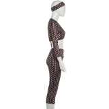 Summer Women's Sexy Crop Top & Slim Fit Pants Set
