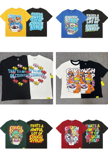 Unisex Letter Print Hip Hop T-Shirt