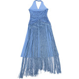Summer Women's Chic Sequin Fringe Bodycon Dress