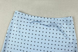 Women Round Neck Short Sleeve Crop Top & Skirt Two-Piece Set