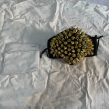 Women Rivet Punk Mask Spiked Headgear