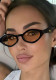 Fashion Chic Polygon Small Frame UV Protection Sunglasses