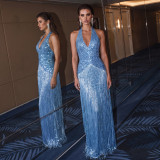 Summer Women's Chic Sequin Fringe Bodycon Dress
