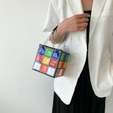 Cute Creative Rubik's Handle Mini Handbag for Women