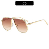 Fashion Oversized Metal Sunglasses