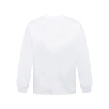 Spring Unisex Purple Graphic Letter Print Long Sleeve T-Shirt
