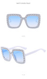 Fashion Classic Rhinestone Oversized Sunglasses