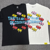Unisex Letter Print Hip Hop T-Shirt