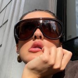 Fashion Oversized Shield Sunglasses for Women & Men