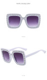 Fashion Classic Rhinestone Oversized Sunglasses
