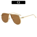 Fashion Oversized Metal Sunglasses