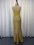 Women Sexy Strapless Boned Ruched Bodycon Dress