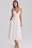 Women Sexy Embroidery Hollow Out Cami Dress
