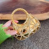 Women's Luxury Rhinestone Acrylic Clutch Evening Bag with Fashion Line Design for Party & Wedding