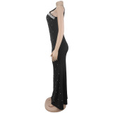 Women's Luxury Beaded Mermaid Evening Gown