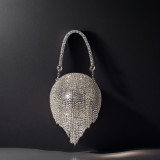 Women's Rhinestone Fringe Clutch Formal Party Shoulder Crossbody Evening Bag