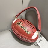 Women's Football-Shaped Formal Party Handle Shoulder Evening Bag