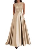 Summer Women's Chic Sleeveless Long Formal Party Evening Gown（Processing time need 3-6 days）