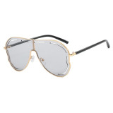 Women's Y2K Oversized Butterfly Hollow Lens Sunglasses