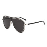 Women's Y2K Oversized Butterfly Hollow Lens Sunglasses