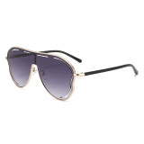 Women's Y2K Oversized Butterfly Hollow Lens Sunglasses