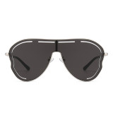 Women's Y2K Oversized Butterfly Hollow Lens Sunglasses
