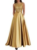 Summer Women's Chic Sleeveless Long Formal Party Evening Gown（Processing time need 3-6 days）