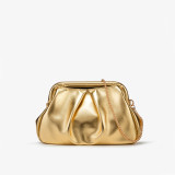 Women's Gold Chain Shoulder Crossbody Clutch Evening Bag