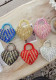 Women's Rhinestone Heart-Shaped Formal Party Evening Bag Top Handle Clutch Bag