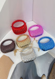 Women Mini Evening Handbag Quilted Chain Shoulder Crossbody Bag
