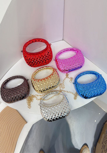 Women Mini Evening Handbag Quilted Chain Shoulder Crossbody Bag
