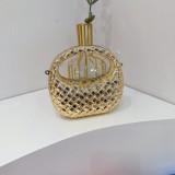 Women Mini Evening Handbag Quilted Chain Shoulder Crossbody Bag